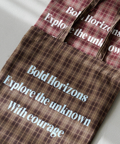 【格紋&豹紋】Logo Muse托特包