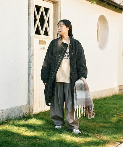 加厚格紋流蘇圍巾