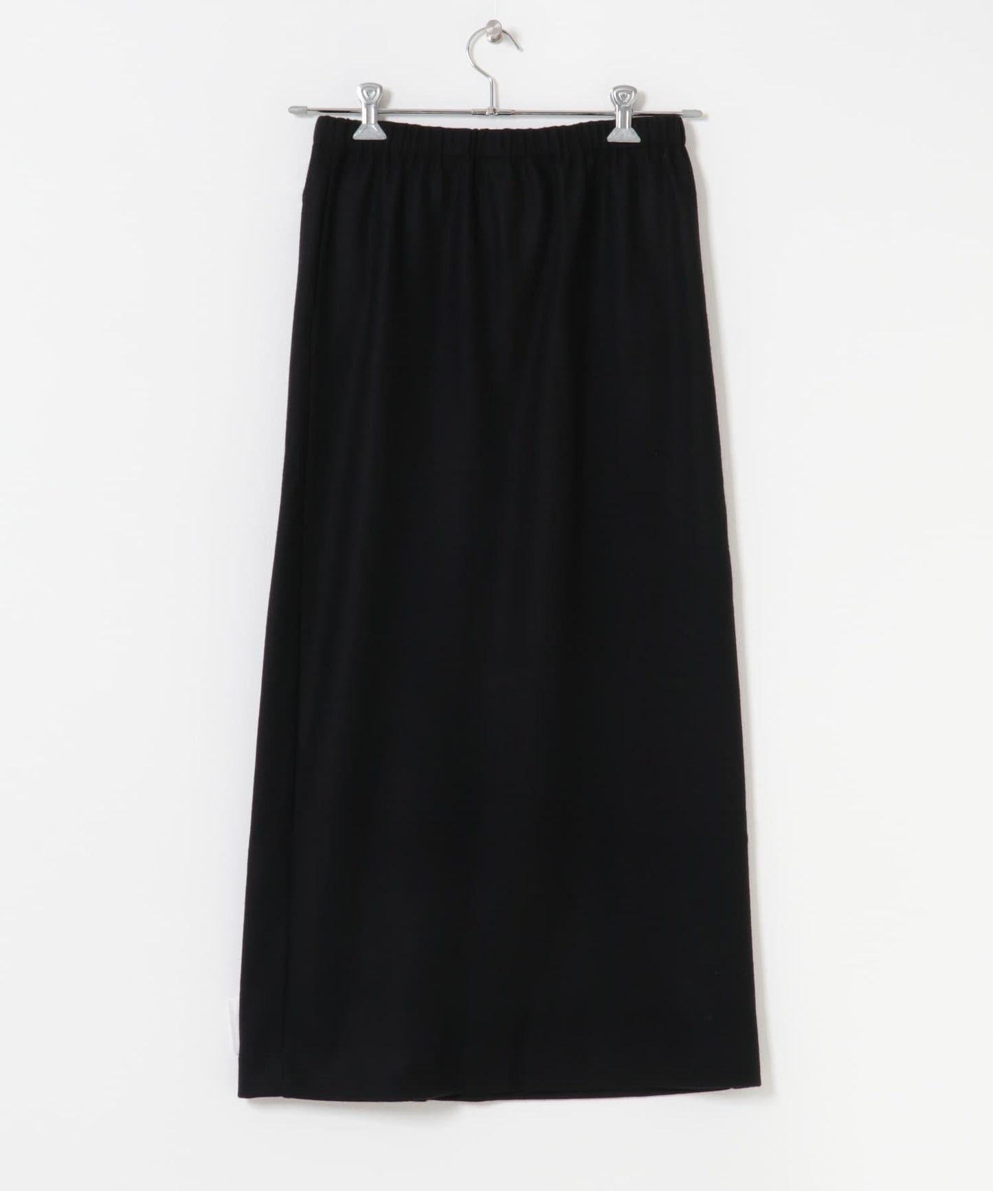 羊毛剪裁直筒裙