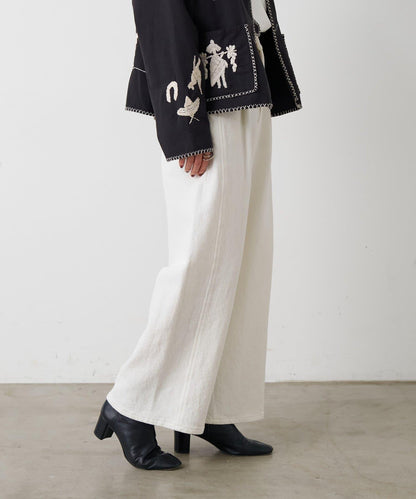 寬鬆牛仔斜紋棉布褲