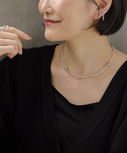 《スターリングシルバー使用》宇宙珍珠項鍊