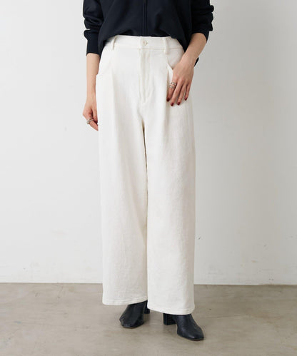 寬鬆牛仔斜紋棉布褲