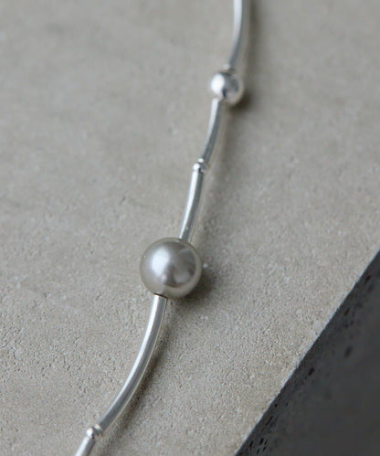 《スターリングシルバー使用》宇宙珍珠項鍊