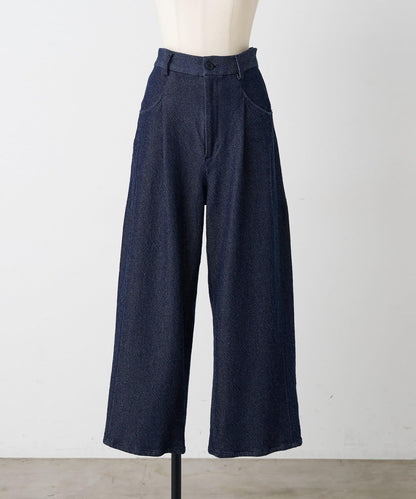 寬鬆牛仔斜紋棉布褲