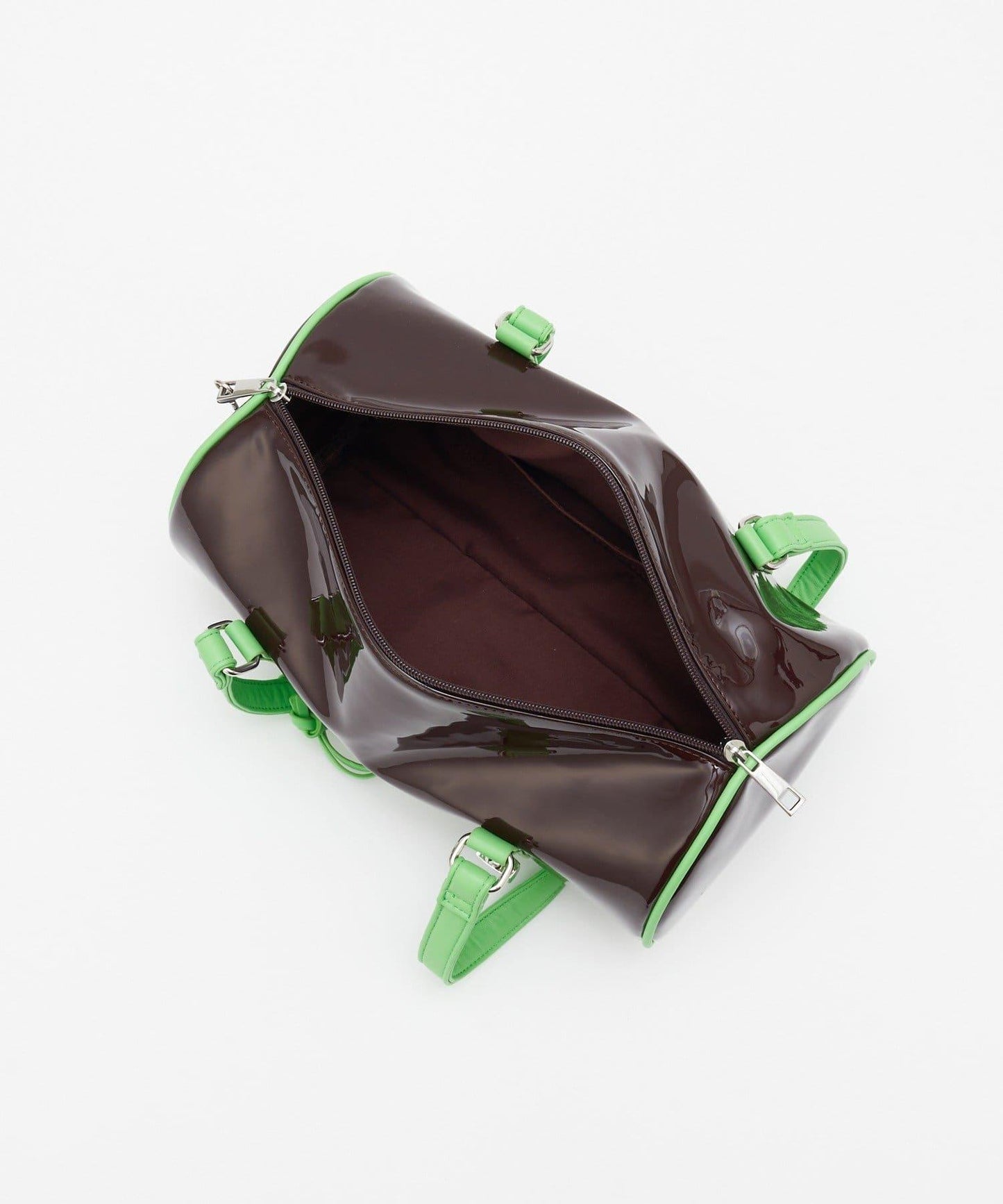 【GRAIN/グレイン】帶星形掛飾漆皮圓筒波士頓包