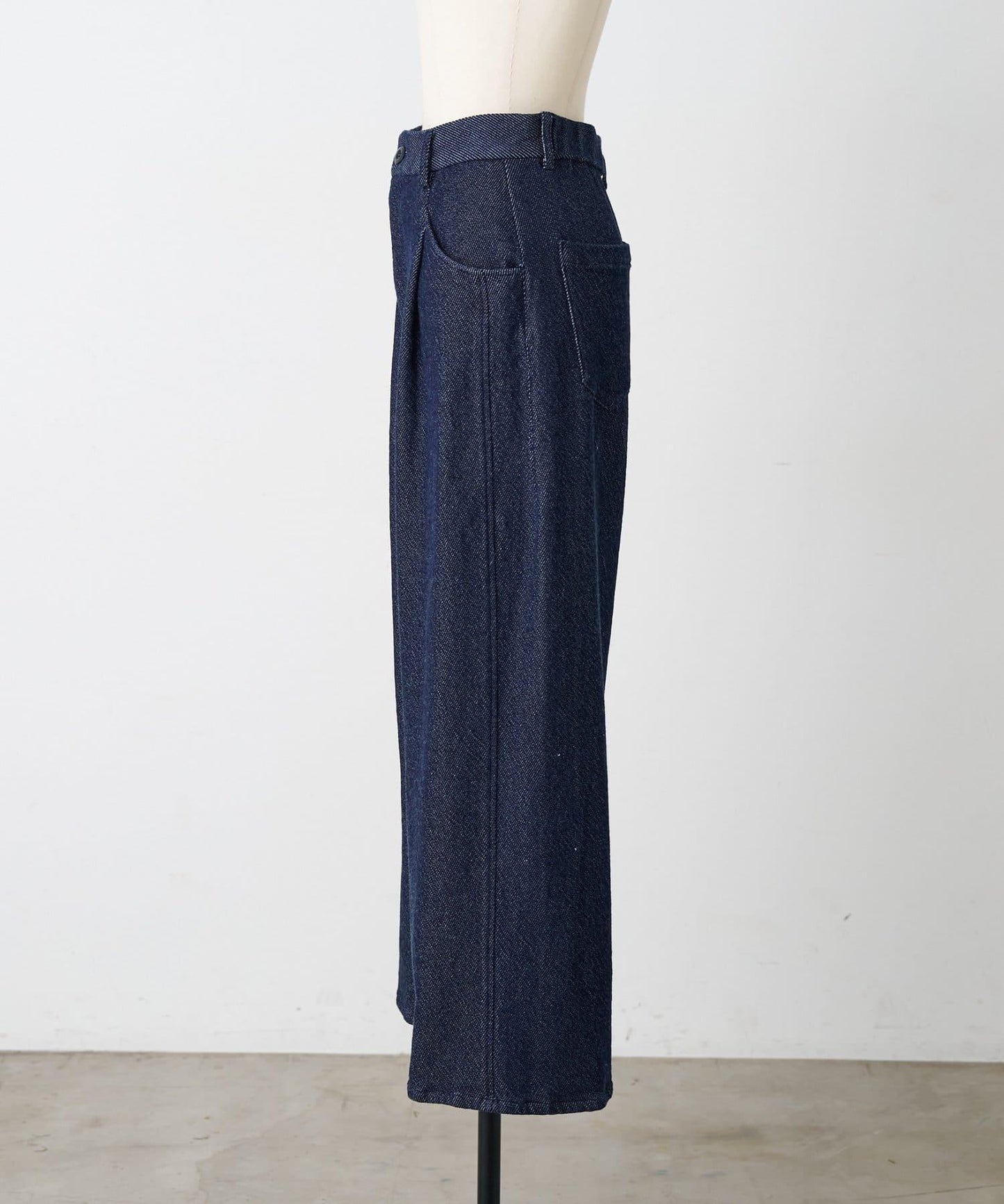 寬鬆牛仔斜紋棉布褲