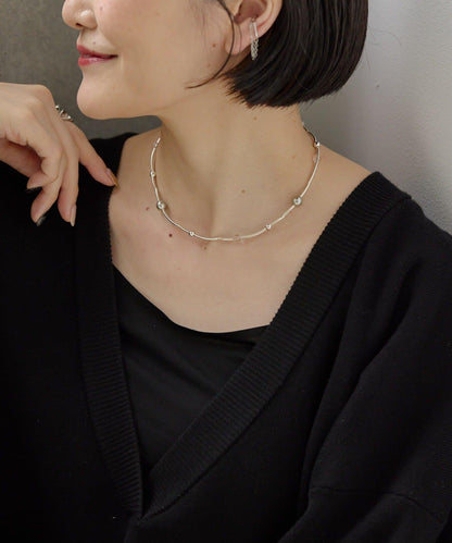 《スターリングシルバー使用》宇宙珍珠項鍊