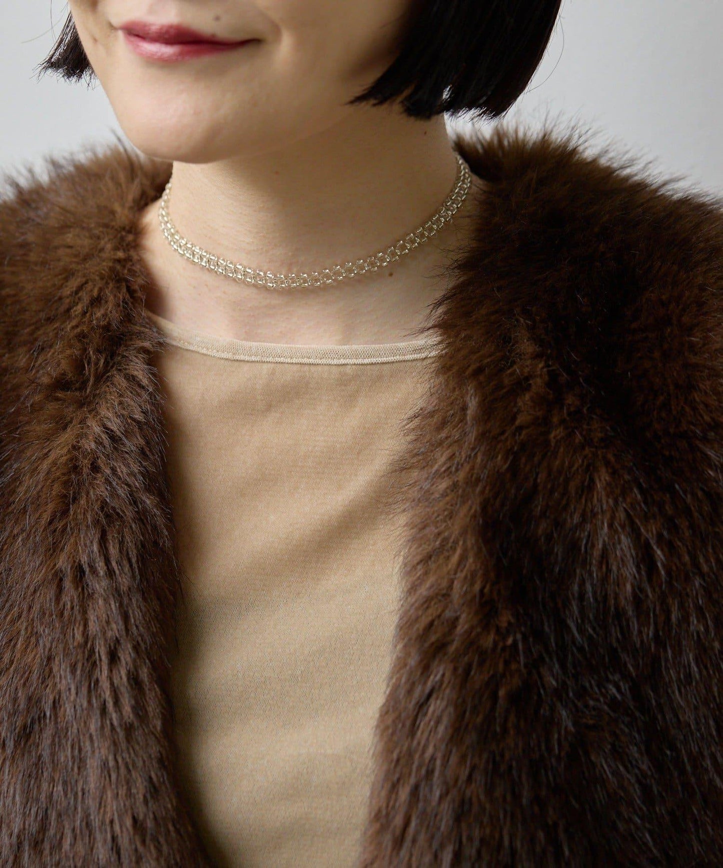 透明珠子頸圈項鍊