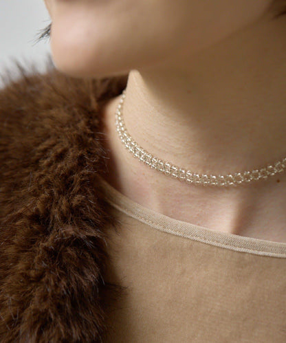 透明珠子頸圈項鍊