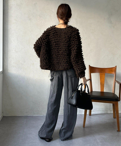 【DouDou】圈圈紗針織夾克