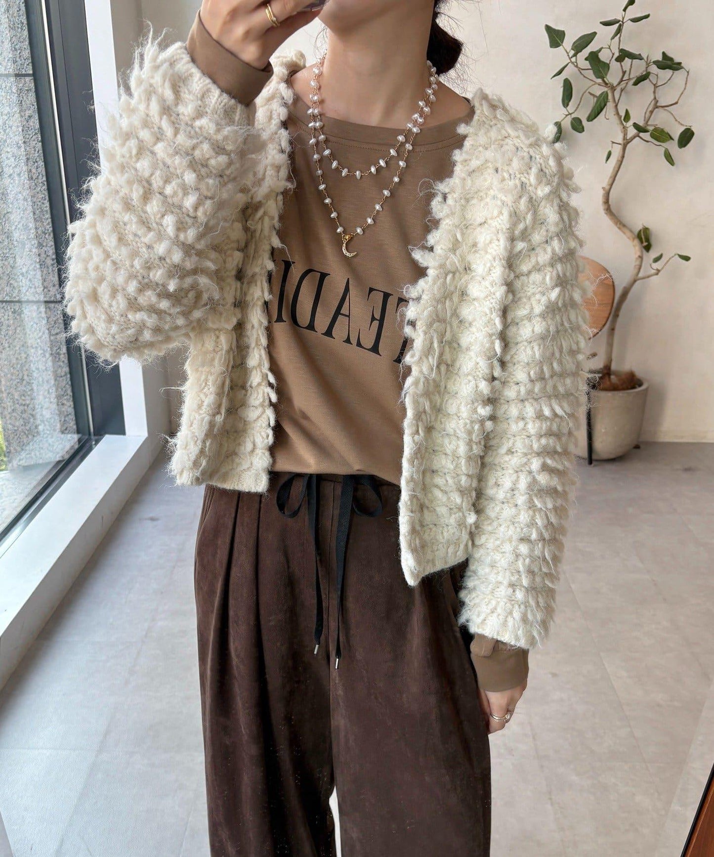 【DouDou】圈圈紗針織夾克