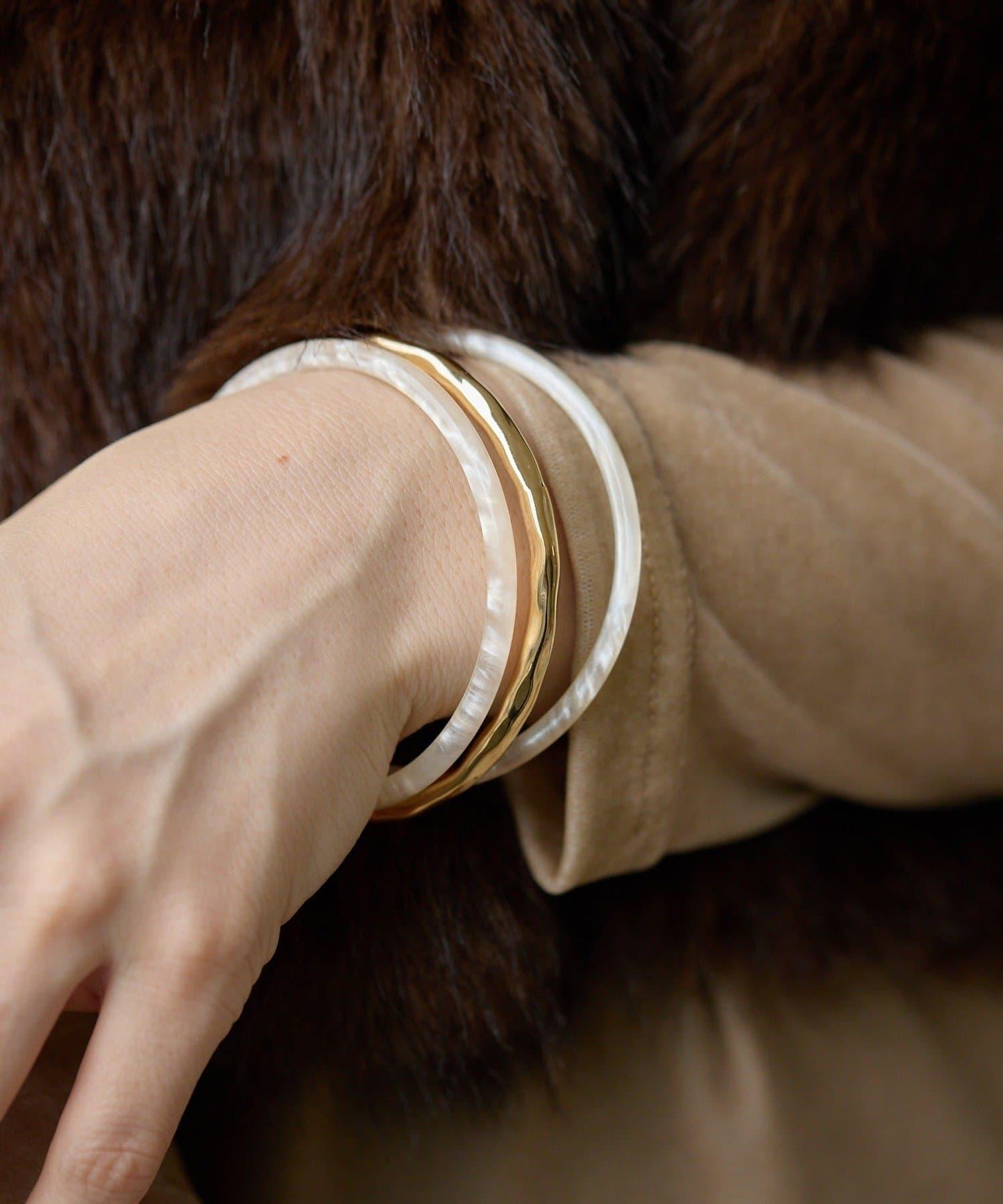 微妙色系三連手鐲