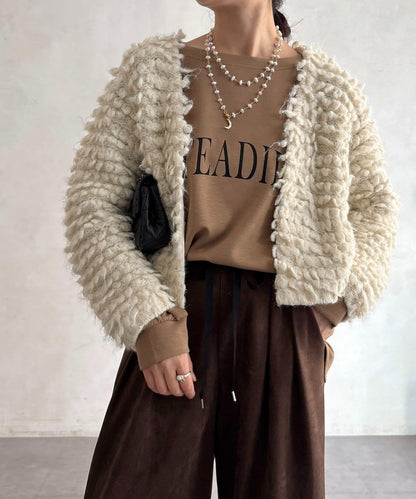 【DouDou】圈圈紗針織夾克