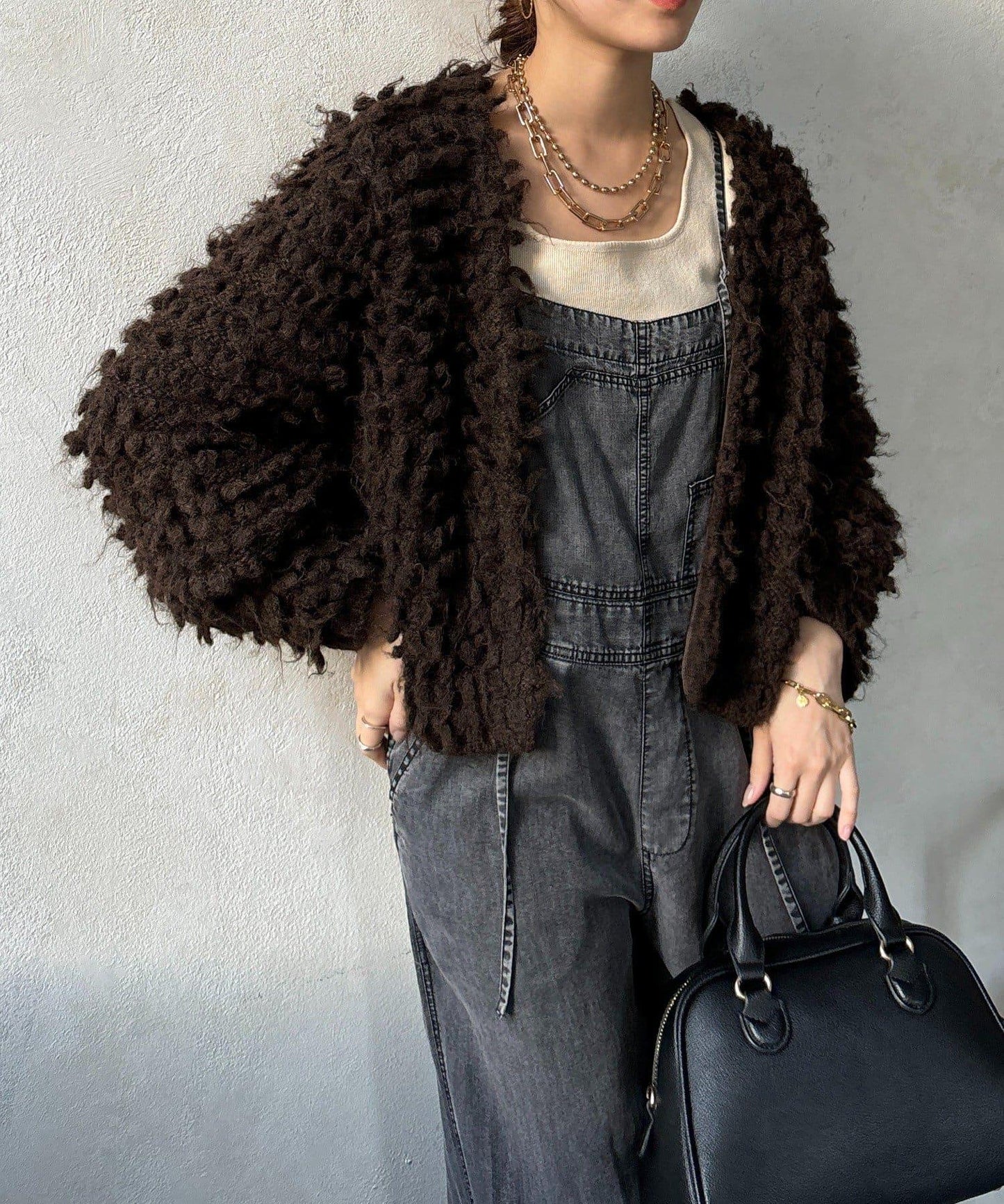 【DouDou】圈圈紗針織夾克