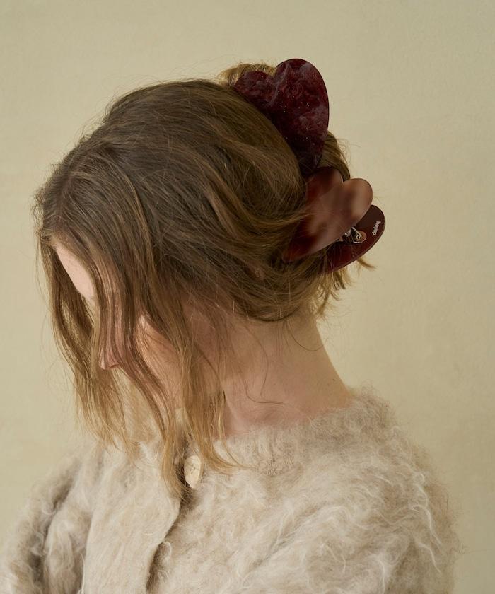 限定大號愛心髮夾 / 髮飾