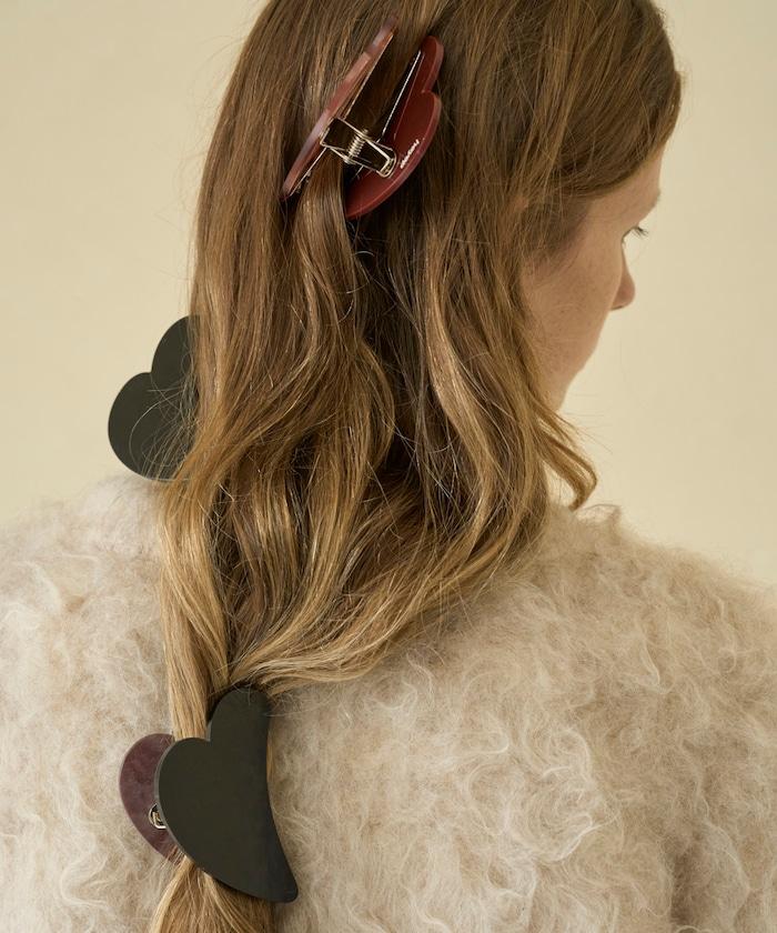 限定大號愛心髮夾 / 髮飾