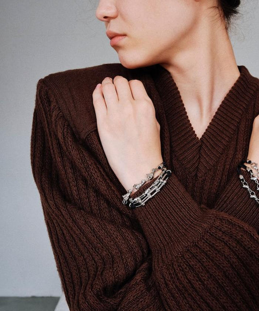 貓咪與金屬配件髮圈 / / 金屬吊墜發繩