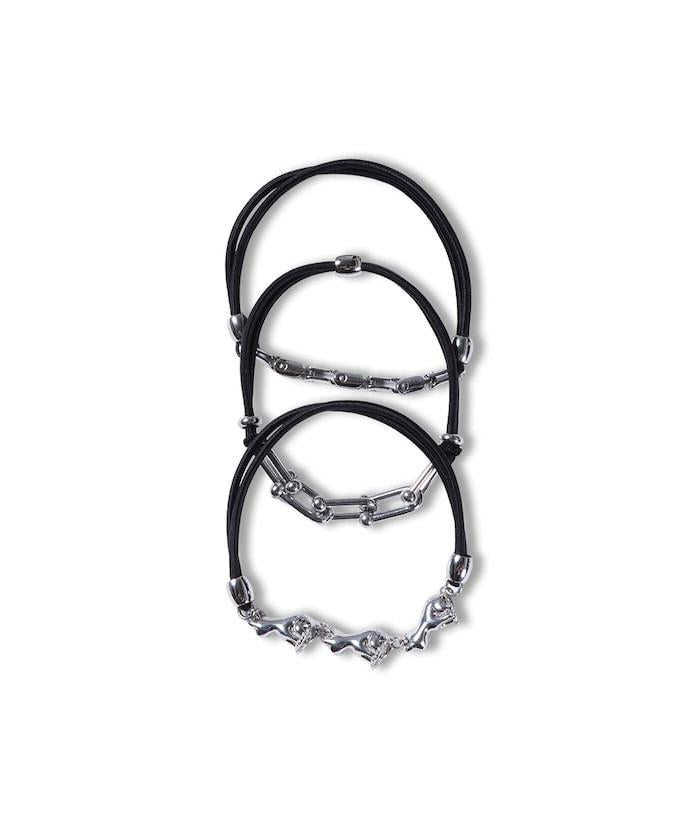 貓咪與金屬配件髮圈 / / 金屬吊墜發繩