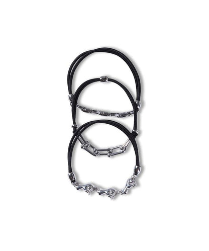 貓咪與金屬配件髮圈 / / 金屬吊墜發繩