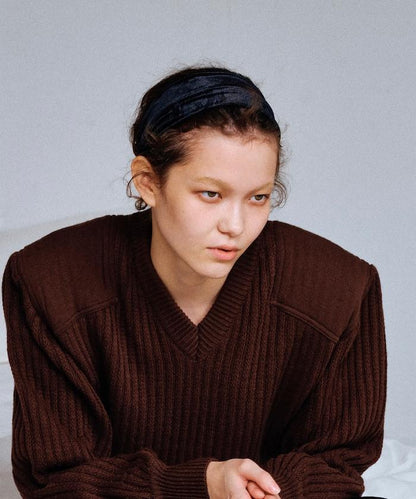 Velour Logo髮箍 / / 天鵝絨髮帶