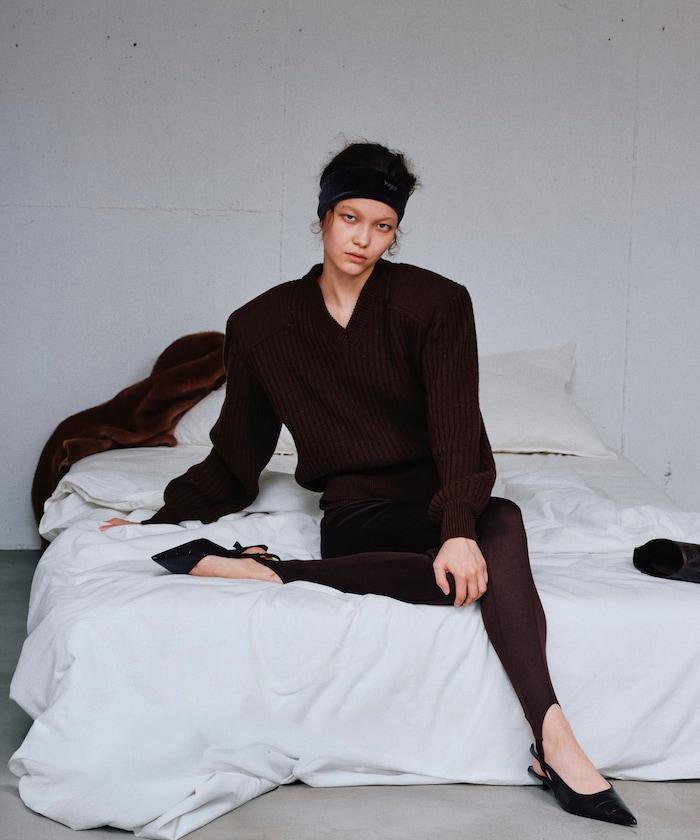 Velour Logo髮箍 / / 天鵝絨髮帶