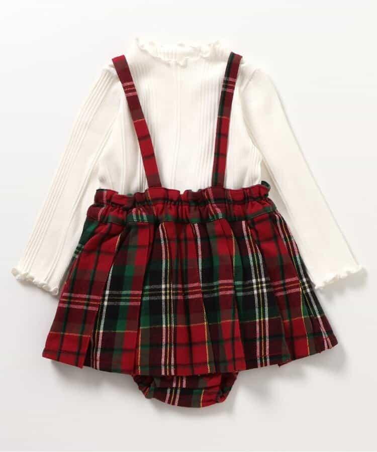 2件套格子嬰兒連體裙