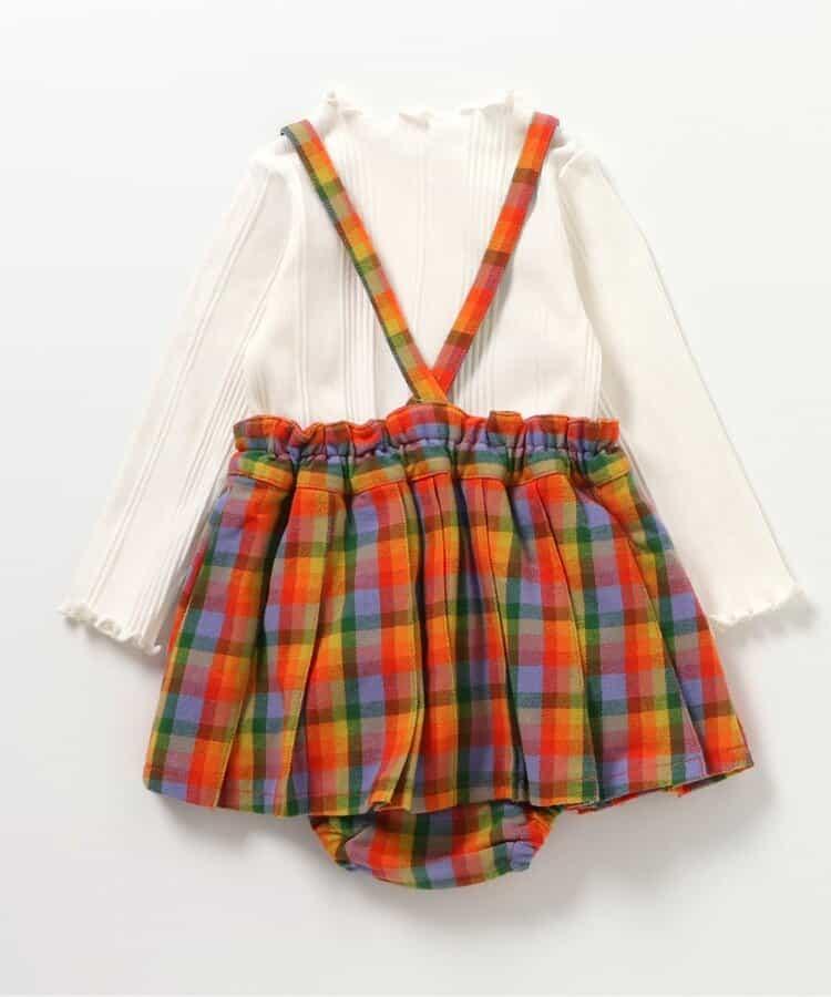 2件套格子嬰兒連體裙