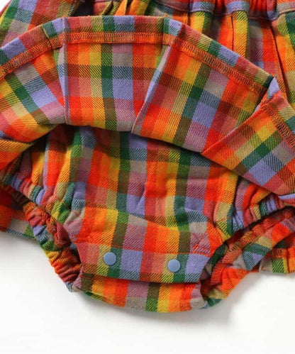 2件套格子嬰兒連體裙