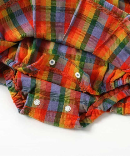 2件套格子嬰兒連體裙