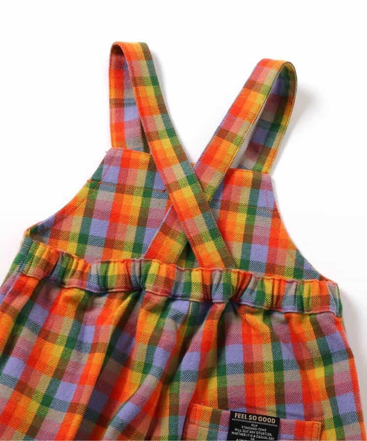 2件套格子嬰兒連體衣