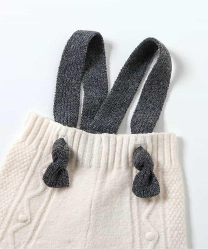 Bpop 麻花針織揹帶褲（可成套搭配）