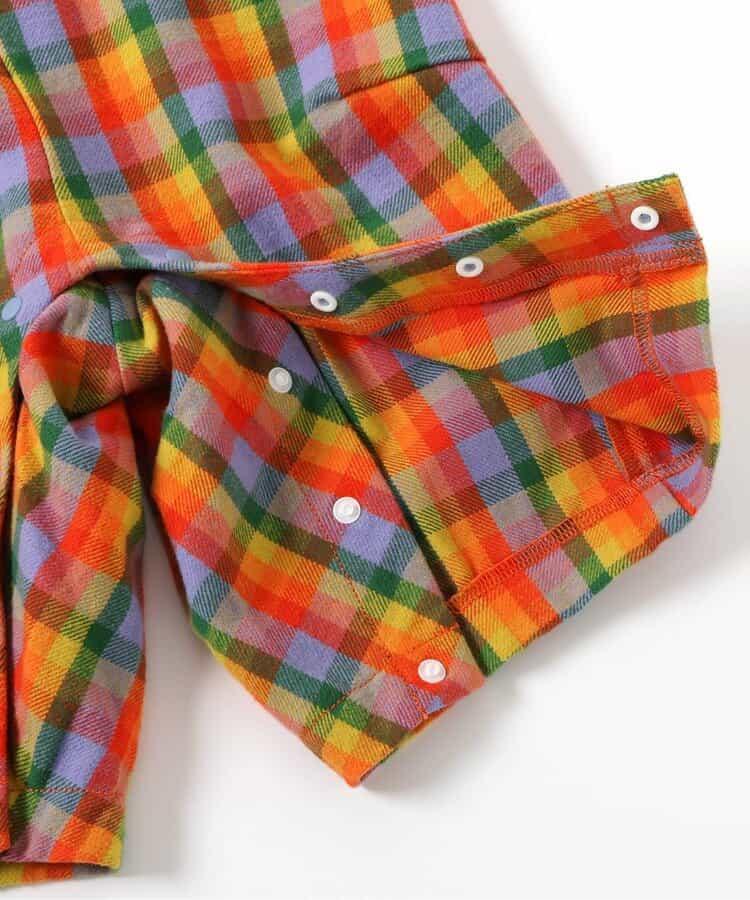 2件套格子嬰兒連體衣