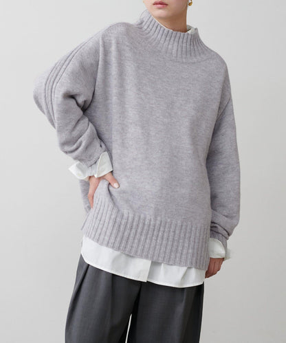 羊毛&再生聚酯混紡針織衫