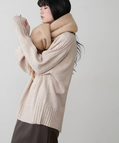 羊毛&再生聚酯混紡針織衫