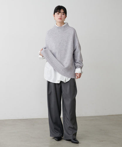 羊毛&再生聚酯混紡針織衫