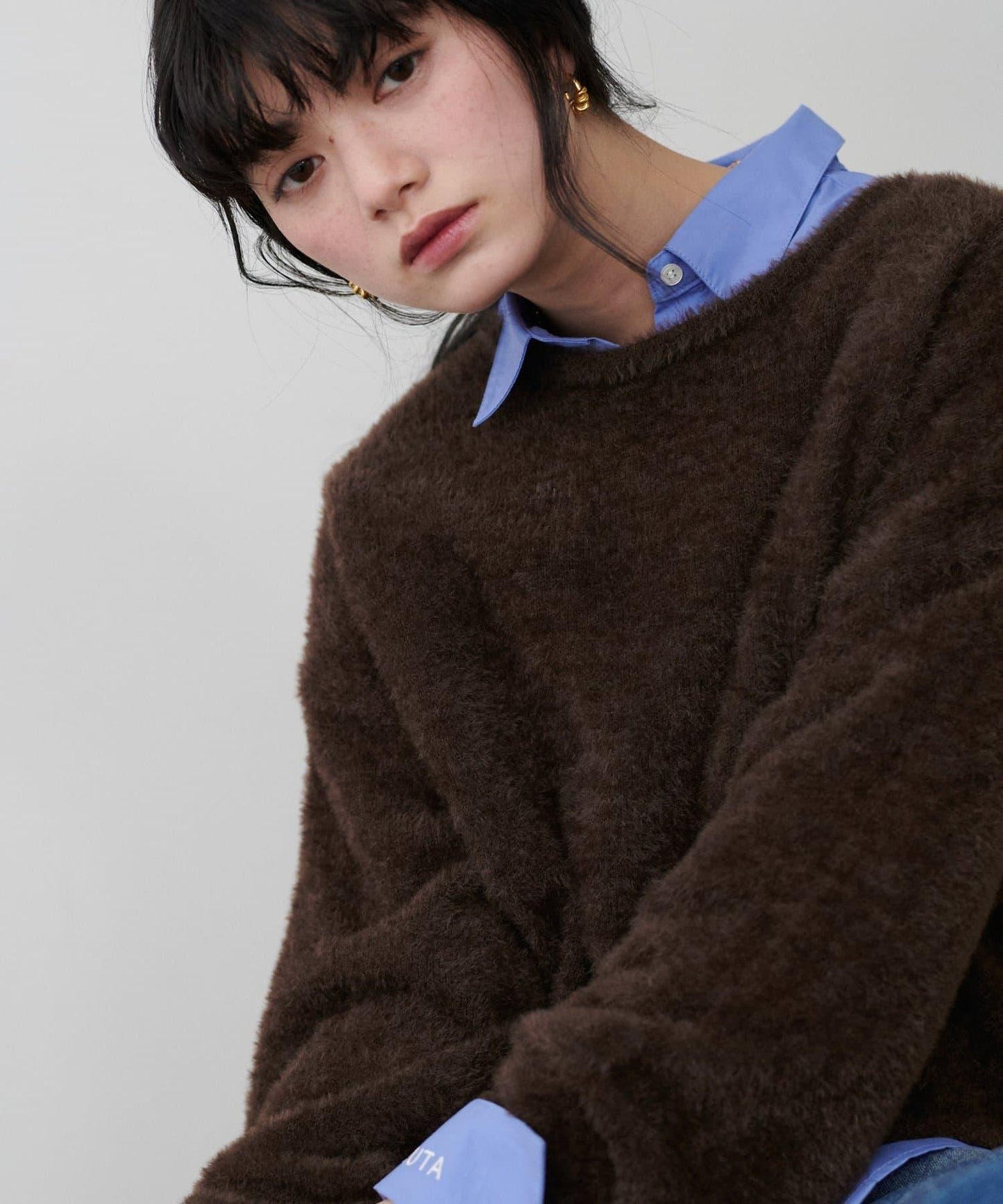 迷你羽毛柔軟針織套頭衫