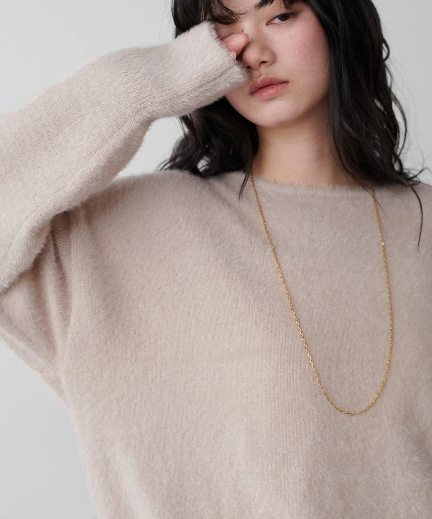 迷你羽毛柔軟針織套頭衫