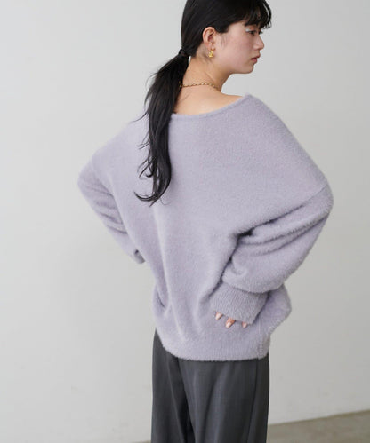 迷你羽毛柔軟針織套頭衫