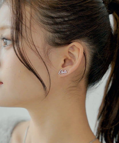 【Chico】標誌圖案耳環