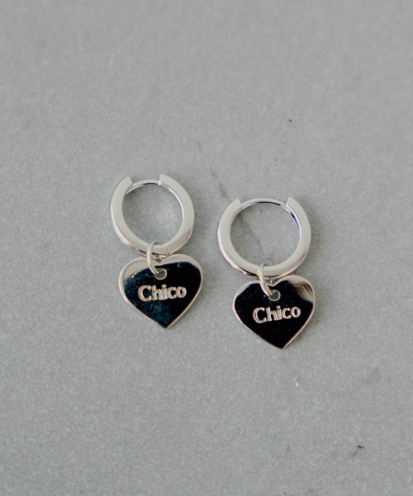 【Chico】愛心設計圈形耳環
