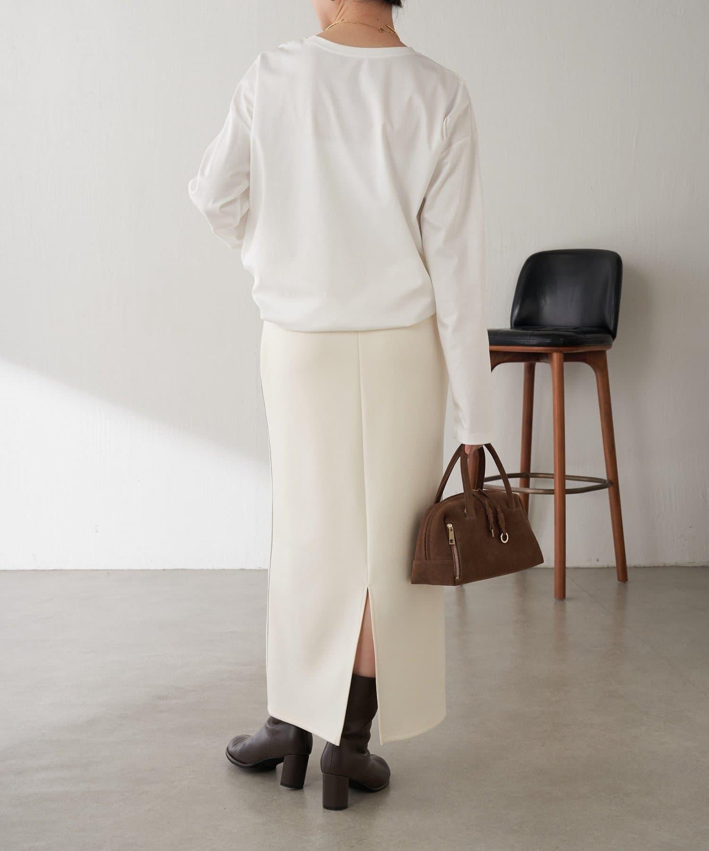 【大人長袖T恤】黑白照片印花長袖T恤