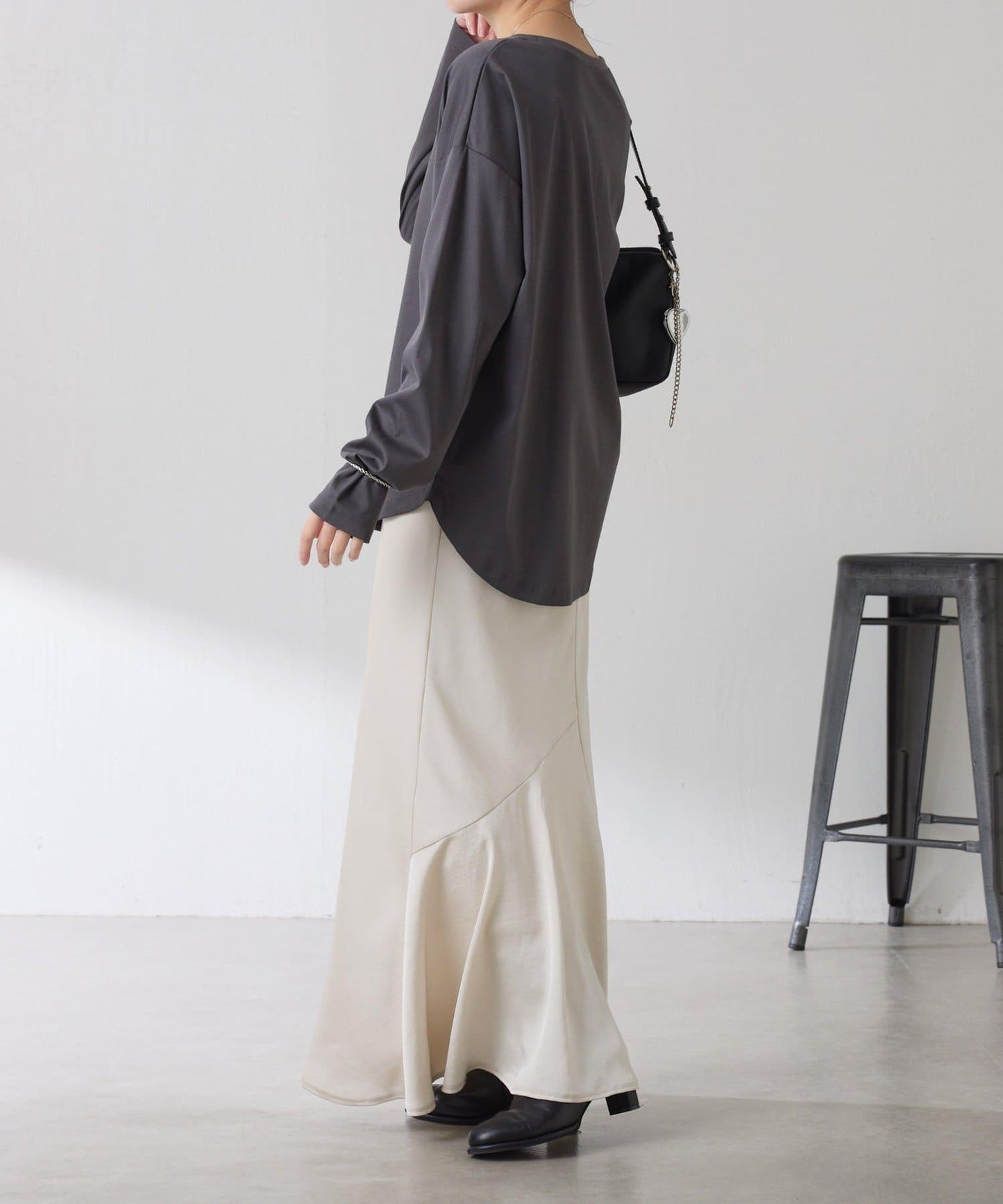 【大人長袖T恤】黑白照片印花長袖T恤