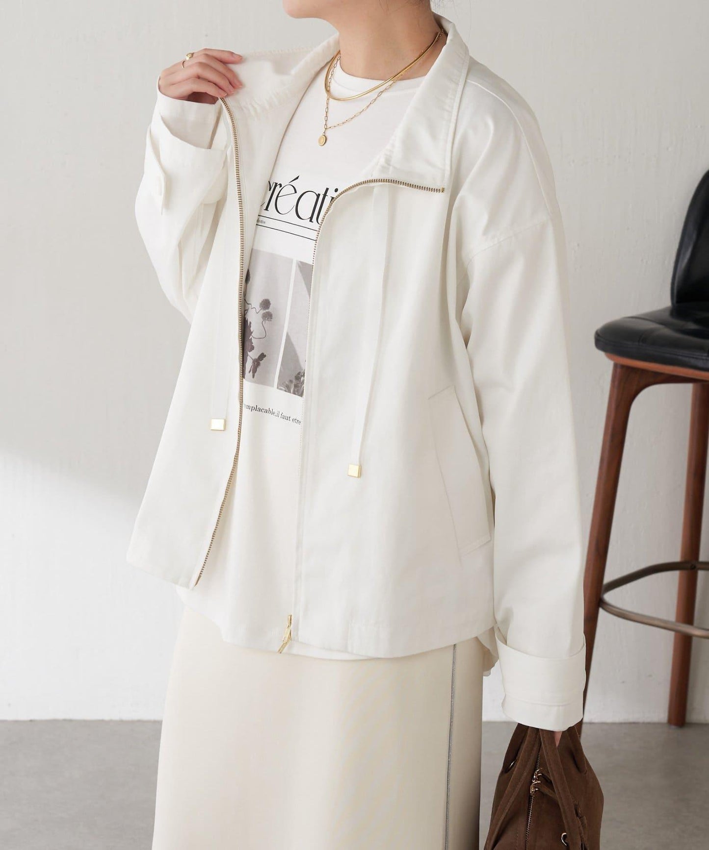 【大人長袖T恤】黑白照片印花長袖T恤