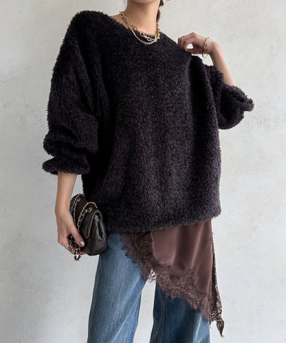抓絨套頭衫