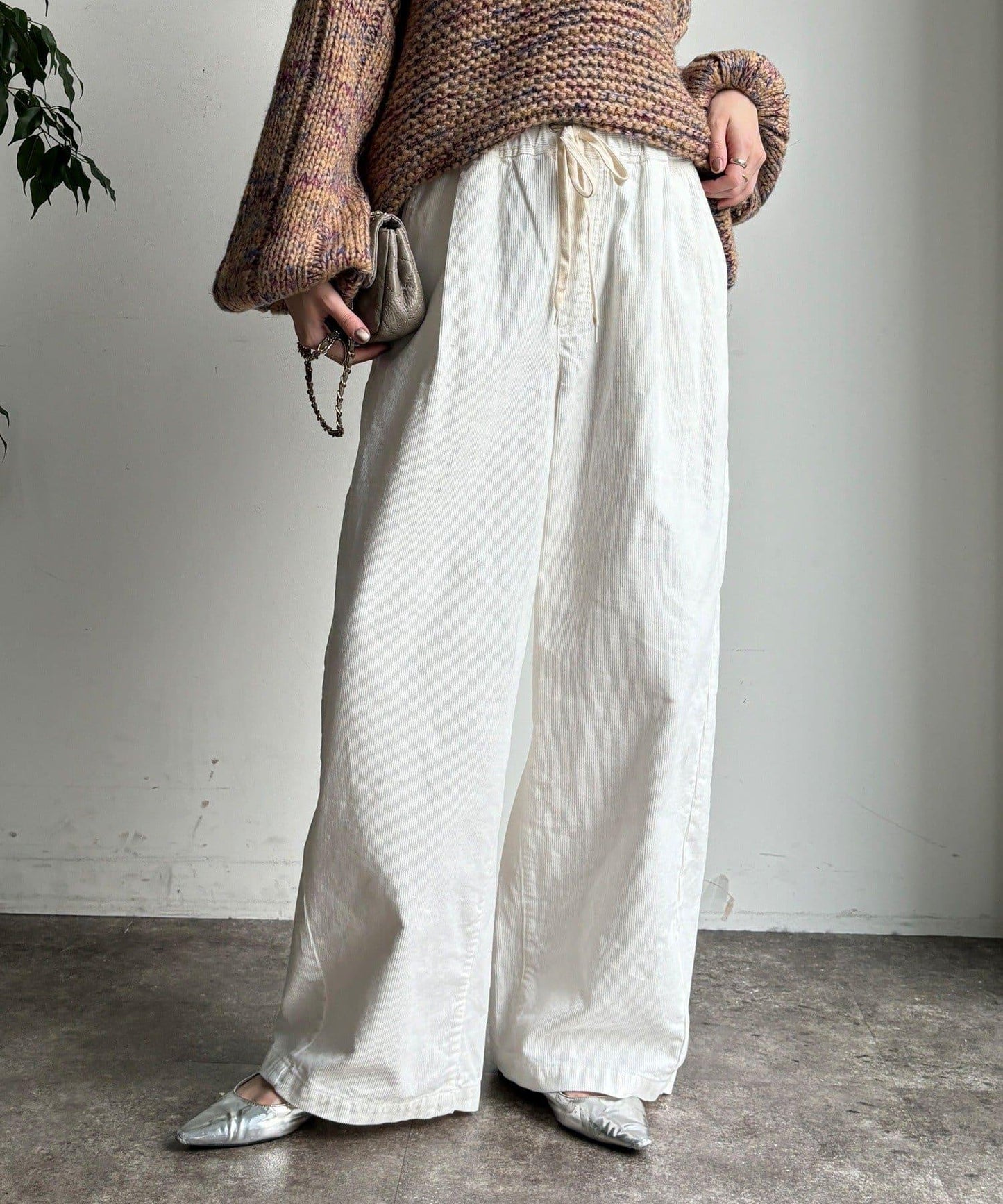 燈芯絨寬鬆休閒褲