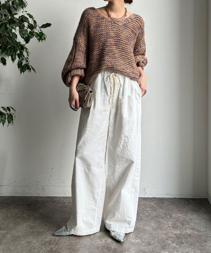 燈芯絨寬鬆休閒褲