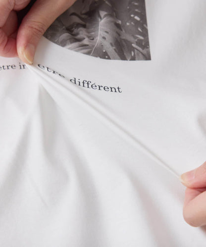 【大人長袖T恤】黑白照片印花長袖T恤