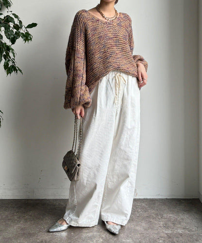 燈芯絨寬鬆休閒褲