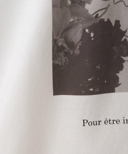 【大人長袖T恤】黑白照片印花長袖T恤