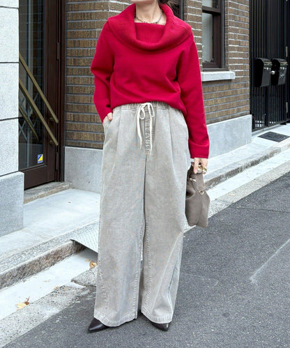 燈芯絨寬鬆休閒褲